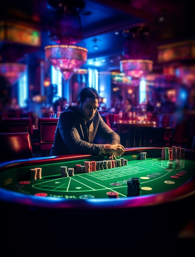 Texas Poker table interface on gamers showing hole cards and community cards